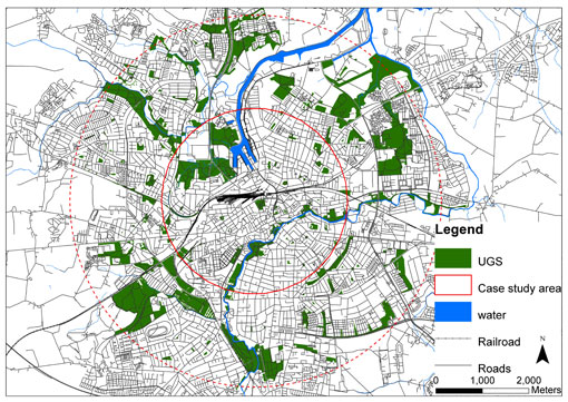 Kortet viser i hvilket område i Odense projektet tager sit udgangspunkt.