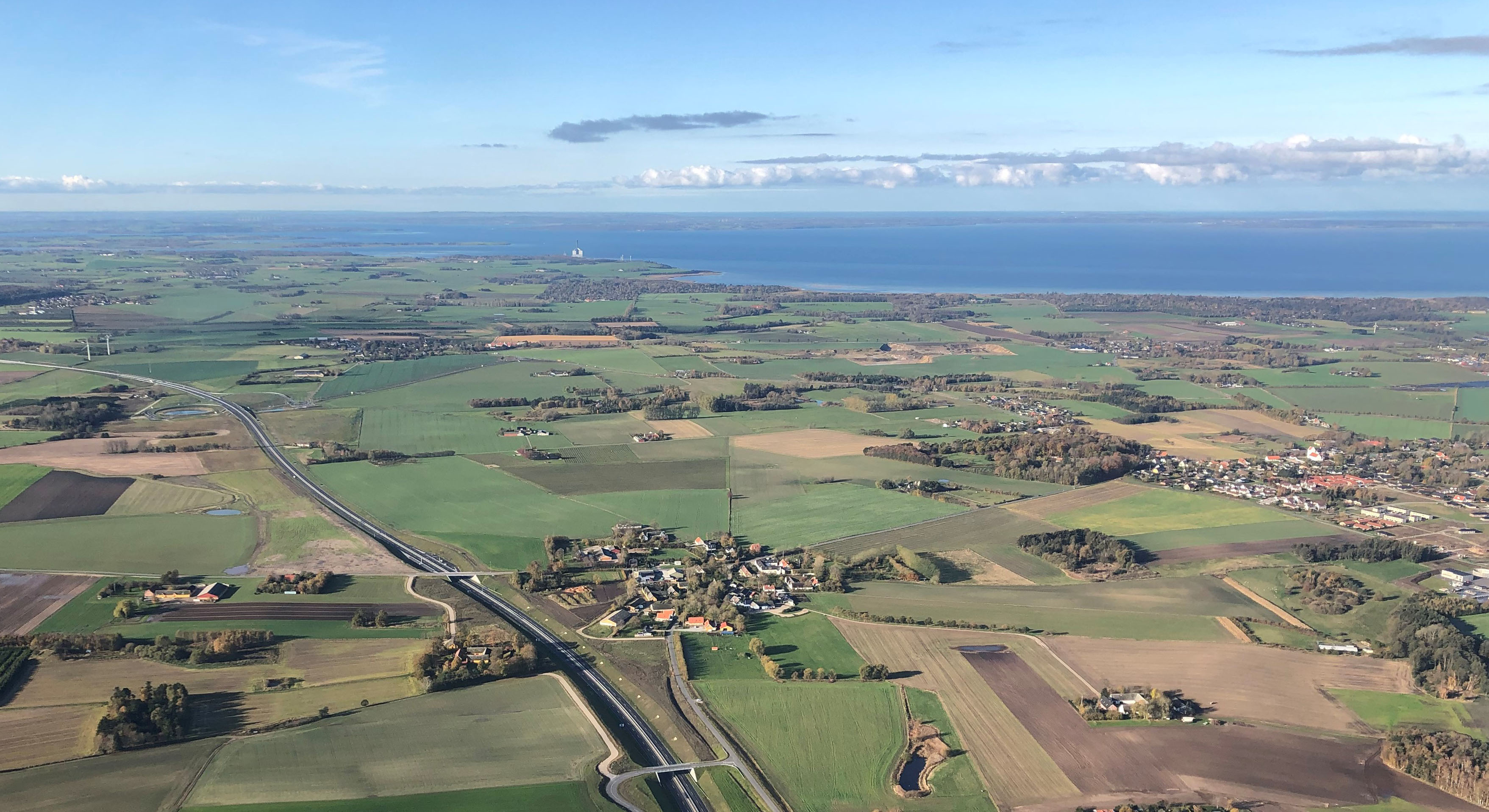 Luftfoto af landskab