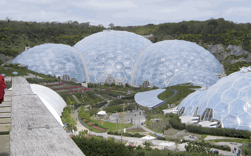 Eden Project har haft seks millioner besøgende på fire år. Foto: Bibi Lisbet Edinger Plum