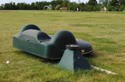 Klipperobot står til opladning. Foto: Anne Mette Dahl Jensen