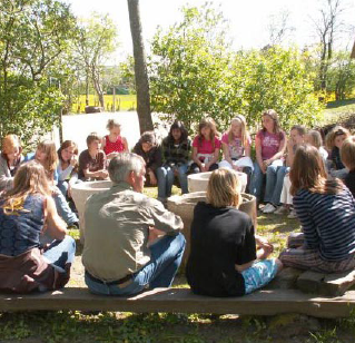 Der er særlig fokus på udeskole i bynære områder, hvor formålet med forskningen bl.a. er at dokumentere, anvise og fremme nye potentialer for anvendelse af byens grønne områder. Foto: Malene Bendix