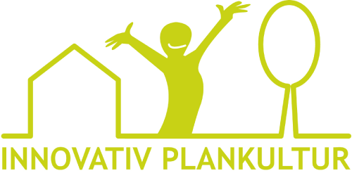 Logoet for projekt INNOVATIV PLANKULTUR kan tolkes, som at deltagerne ønsker at få skabt en sammenhæng mellem nye erkendelser og handlinger i praksis.