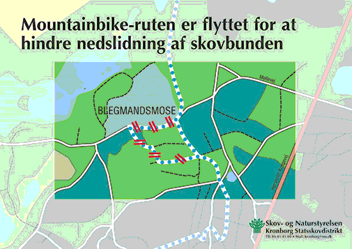 Figur 2. Skiltet anvendt i forbindelse med forsøget.