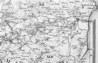 Figur 1: Kolindsund, udsnit af Videnskabernes Selskabs kort ca. 1800