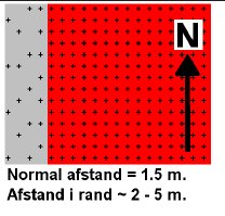 Skitse over planteafstand