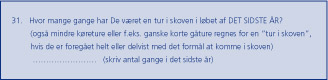 Spørgsmål om skovture