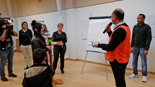 En kommune har afholdt et stort arrangement sammen med flygtninge og frivillige som startskud til en ny måde at samarbejde om integration på.